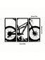 3pcs Mountain Bike/Musical Instruments Music Style Metal Wall Decor Home Living Room Office Music Classroom Restaurant Hanging Outdoor and Indoor Wall Decor,Suitable for modern home decor