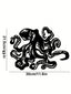 1 piece marine themed wall decoration - metal octopus ornament with matte finish. Suitable for bathroom and children's room decoration. Suitable for modern home decoration, home decoration, room decoration, bedroom decoration