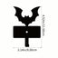1 Scary Halloween Bat Keychain - Durable metal key holder with a cute vampire bat design. Perfect for organizing keys, belts, wallets, waistbands, umbrellas, and towels. Add a playful and practical Halloween decoration to your space. Suitable for modern h