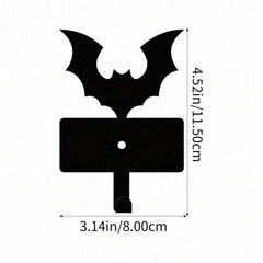 1 Scary Halloween Bat Keychain - Durable metal key holder with a cute vampire bat design. Perfect for organizing keys, belts, wallets, waistbands, umbrellas, and towels. Add a playful and practical Halloween decoration to your space. Suitable for modern h