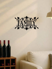 1pc "Family with Leaves" Wall Art Elevate your bedroom, living room, or bathroom with this modern home decor piece. Crafted from premium waterproof and rust-resistant materials, it combines stylish elegance with lasting durability for any space,Suitable f