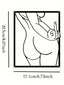 1PC Self-Love Line Art Metal Wall Decor - Minimalist Feminine Silhouette with Botanical Accents, Dual-Use Bathroom & Vanity Area Decor, Empowerment Gift, Suitable for Christmas, Halloween, Thanksgiving, Valentine's Day Gifts, Suitable for Modern Home Deco