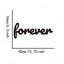 This "Forever" modern home decor piece is perfect for bedrooms, living rooms, and bathrooms. Crafted with premium materials and century-old baking paint technology, it features waterproof, rust-resistant, and fade-proof properties. The sturdy design ensur