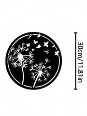 Elevate Your Space With This Premium Black Iron Metal Wall Art, Featuring Intricate Botanical Motifs. Designed For Both Indoor And Outdoor Use, It Serves As A Unique Personalized Gift For Any Occasion,Suitable For Modern Home Decor