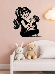 Eternal Bond Mother & Child Metal Wall Art - Exquisite Handcast Sculpture For Nursery & Living Room. A Premium Gift For New Moms. Elegant Indoor/Outdoor Decor Perfect For Walls, Courtyards, And Spaces.