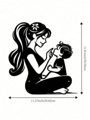 Eternal Bond Mother & Child Metal Wall Art - Exquisite Handcast Sculpture For Nursery & Living Room. A Premium Gift For New Moms. Elegant Indoor/Outdoor Decor Perfect For Walls, Courtyards, And Spaces.
