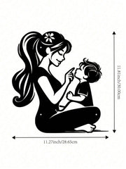 Eternal Bond Mother & Child Metal Wall Art - Exquisite Handcast Sculpture For Nursery & Living Room. A Premium Gift For New Moms. Elegant Indoor/Outdoor Decor Perfect For Walls, Courtyards, And Spaces.