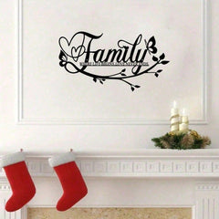 Metal Family Name Sign With Inspirational Quote - Personalized Rustic Tin Wall Art For Living Room, Bedroom, Kitchen, Home Office | Farmhouse Home Decor & Unique Housewarming Gift For Families, Couples, New Homeowners | Customized Family Quote Sign, Vinta