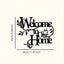 Welcome to Our Home" Metal Wall Plaque - Ready-to-Hang Entryway Sign | Instant Cozy Farmhouse Decor-Heartwarming Entryway & Living Room Decor.Decorative Signs & Plaques