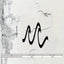 1 piece of abstract wave metal wall hanging sculpture, black powder coated wrought iron, modern style decoration, suitable for living room, study, office