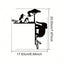 1 piece elephant silhouette wall decoration: elegantly embellish walls, door frames and corners! Ideal for modern home decoration, can be used for bedroom, living room or bathroom wall decoration. Waterproof, rust-proof and durable.