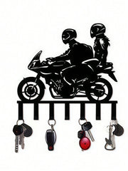 1 Pc Elegant Wall-Mounted Key Holder - Metal, Paint-Finished, Easy Setup For Entryway & Bedroom