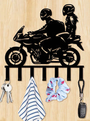 1 Pc Elegant Wall-Mounted Key Holder - Metal, Paint-Finished, Easy Setup For Entryway & Bedroom