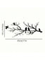1 piece of metal bird wall decoration with leaves and flowers, black wrought iron ornaments, branch sculptures for indoor and outdoor home garden decoration, suitable for Thanksgiving, Christmas, New Year, Easter parties,