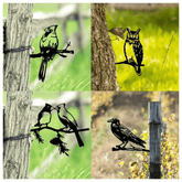 CIFbuy™ Gorgeous Metal Bird Tree Decoration - Yard Art with Metal Crows & Owls, Unique Charm, Steel Art Garden Sculptures, Outstanding Outdoor Statues Transforming Backyards, Sturdy Iron Craft, Collectible Figurines.