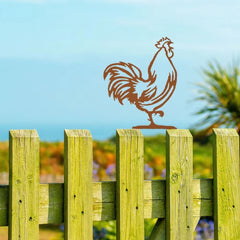 CIFbuy™ 1pc Customized Metal Iron Rooster Mailbox Topper - Delightful Decor Beautifying Outdoor Space, Ideal for Home & Mailbox Enhancement, Adds Whimsical Touch to Surroundings, Wall Sculptures, Sturdy Iron Craft, Collectible Figurines.