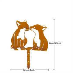 CIFbuy™ Rusty Squirrel Garden Metal Yard Art - Handmade Corten Steel Statue with Rustic Patina, Outdoor Garden Decoration Adding Rustic Elegance, Metal Craft for Yard Beauty, Unique Collectible Figurines.