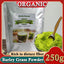 HelloYoung Organic Barley Grass Powder 250g Non-GMO, Finely Ground Whole Dried Young Leaves, Pure, Kosher, Vegan