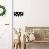HELLOYOUNG,Walking Paws Key Rack Hanger & Dog Leash Organizer Metal Wall Art for Wall Hanging, Wall-mounted Hooks: Decorative Wall Sticker-Auxiliary hook