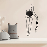CIFbuy™ Premium Modern Minimalist Nude Woman Metal Wall Decor - Elegant Nude Figure for Bathrooms, Vintage Aesthetic & Stylish Wall Enhancement - Decorative Sign