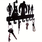 7 Hook Metal Key Holder Wall Mounted Organizer Stylish Towel Hooks That Suit Kitchen and Home Deliver Ultimate Convenience.Wall Sculptures