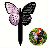 CIFbuy™ High-quality Unique Waterproof Metal Butterfly Memorial Stake: Premium Metal Craft - Ideal Memorial Piece, Superior Grave Marker, Large Yard Accent & Garden Stakes with Emotional Appeal for Outdoor Use, Wall Sculptures, Charming Iron Decor - Colle