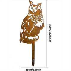 CIFbuy™ Rusty Squirrel Garden Metal Yard Art - Handmade Corten Steel Statue with Rustic Patina, Outdoor Garden Decoration Adding Rustic Elegance, Metal Craft for Yard Beauty, Unique Collectible Figurines.