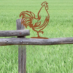 CIFbuy™ 1pc Customized Metal Iron Rooster Mailbox Topper - Delightful Decor Beautifying Outdoor Space, Ideal for Home & Mailbox Enhancement, Adds Whimsical Touch to Surroundings, Wall Sculptures, Sturdy Iron Craft, Collectible Figurines.