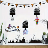 HelloYoung "Happy Fall" Pumpkin Metal Wall Hooks - Cute Shaped Multi-use Key Holder & Pet Leash Hanger, Festive Autumn Utility Hooks, Ideal Entryway Kitchen Decor, Durable Hanging Organizer with Charm