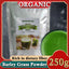 HelloYoung HelloYoung 250g Organic Barley Grass Powder Gluten Free Non-GMO Superfood Mix into Smoothie or Juice I RAW, GREENISH LIKE LEAVES