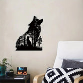 CIFbuy™ Iron Midnight Hound Wall Sculptures - Stylish Decor for Kids' Rooms, Kindergartens, Nurseries & Bedrooms, Enhances Spaces with Sculptural Charm, Wall Sculptures.