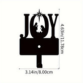 CIFbuy-Christmas Manger Wall Hook - Rust-Resistant Iron Key & Belt Holder, Nativity-Themed Holiday Decor for Home & Office (Wall SculpturesPC)
