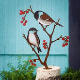 "1-Piece Outdoor Garden Bird Decor: Creative Metal Cutting Handicraft with Silhouette Design for Flowerpots & Garden Accents".Outdoor statue