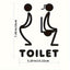 Uncover The Diverse Allure of A Black Floating Decor Piece. It's Perfectly Suited As A Toilet Symbol and For Beautifying The Bathroom Doors in Apartments.Decorative Sign