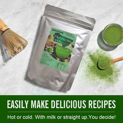HelloYoung 100% Organic Matcha Japanese Green Tea Powder Vegan Gluten-Free green tea powder weight loss