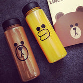 New Plastic Bottle For Water Sport 500ml Portable Kids Juice Drinkware Outdoor Leak Proof Seal Gourde Climbing Water Bottles