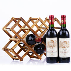 Quality Wooden Wine Bottle Holders Creative Practical Collapsible Living Room Decorative Cabinet Red Wine Display Storage Racks