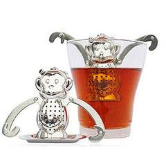 Heart/House/Duck/Monkey/Teapot/Ball/Bird/Shell Full Shape Stainless Steel Infuser Filter Strainer Tea Ball Spoon E2S