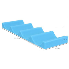 Novelty Fridge Can Beer Wine Bottle Rack Organiser Holder Mat Durable Silicone Stacking Tidy Tool Bar Accessories (Red& Blue)