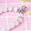 2 pieces/lot Health Care Weight Loss Magnet White Cat Eye Beads Bracelet with Lucky Pendant Therapy Bracelet Anklet