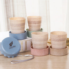 130ML Creative Folding Water Cups Boys Girls Outdoor Activities Telescopic Leak-proof Portable Water Travel Cup Drop Shipping