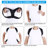 Upper Back Belt Posture Corrector Support Corset Back Shoulder Braces Spine Support Health Care Posture Correction Back Support