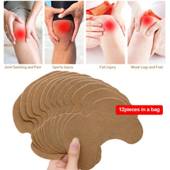 Knee Medical Plaster Wormwood Extract Knee Joint Ache Pain Relieving Sticker Knee Rheumatoid Arthritis Body Patch D1802 12pcs