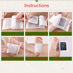 20pcs=(10pcs Patches+10pcs Adhesives) Detox Medical Foot Patches Herbal plasters weight lose Feet Slimming Cleansing Foot