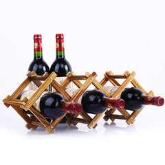 Quality Wooden Wine Bottle Holders Creative Practical Collapsible Living Room Decorative Cabinet Red Wine Display Storage Racks