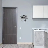 7 Hook Metal Key Holder Wall Mounted Organizer Stylish Towel Hooks That Suit Kitchen and Home Deliver Ultimate Convenience.Wall Sculptures