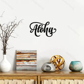 Aloha Metal Home Sign Wall Art – Decorative Accent, Stylish Hanging Wall Decor, Iron Art for Home Decoration and Wall Hanging
