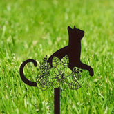 "Cat Memorial Stake | Metal Pet Grave Marker with Sympathy Sign - Ideal Loss Gift & Garden Remembrance Decor".Garden Stakes