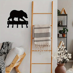 CIFbuy™ 9-Inch Wrought Iron Wall Hooks Set - Gorgeous Metal Towel & Coat Rack Organizer with Rustic Farmhouse Decor, Durable Storage Solution for Home & Bathroom, Collectible Figurines.