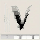 HELLOYOUNG Vintage Bat Metal Wall Art - 1-Piece Iron Bat Sculpture for Indoor & Outdoor Decor, Wind-Resistant Halloween & Gothic Home Decoration, Perfect Gift for Halloween, Christmas, Easter, Hanukkah, Unique Wall Sculptures